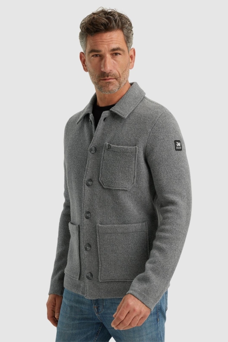 Vanguard button jacket cotton blend stretch